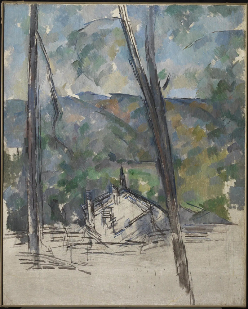 Tholonet Yolu'na Doğru Manzara, Siyah Şato'nun Yakınında - Paul Cézanne