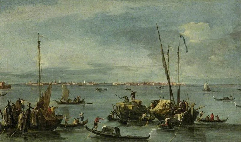 Murano'ya Doğru Fondamente Nuove'den Venedik - Francesco Guardi