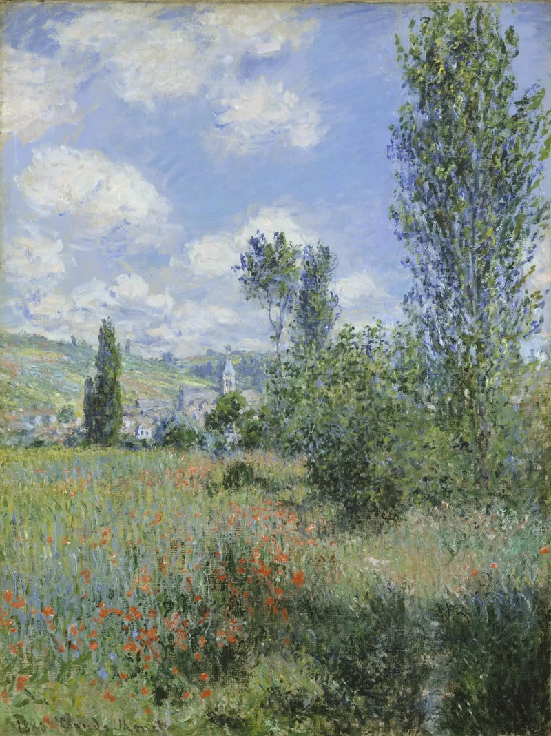 Vétheuil W592'nin görünümü - Claude Monet