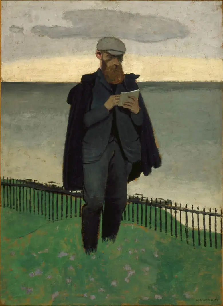 Vuillard Honfleur'da çizim yaparken - Félix Vallotton