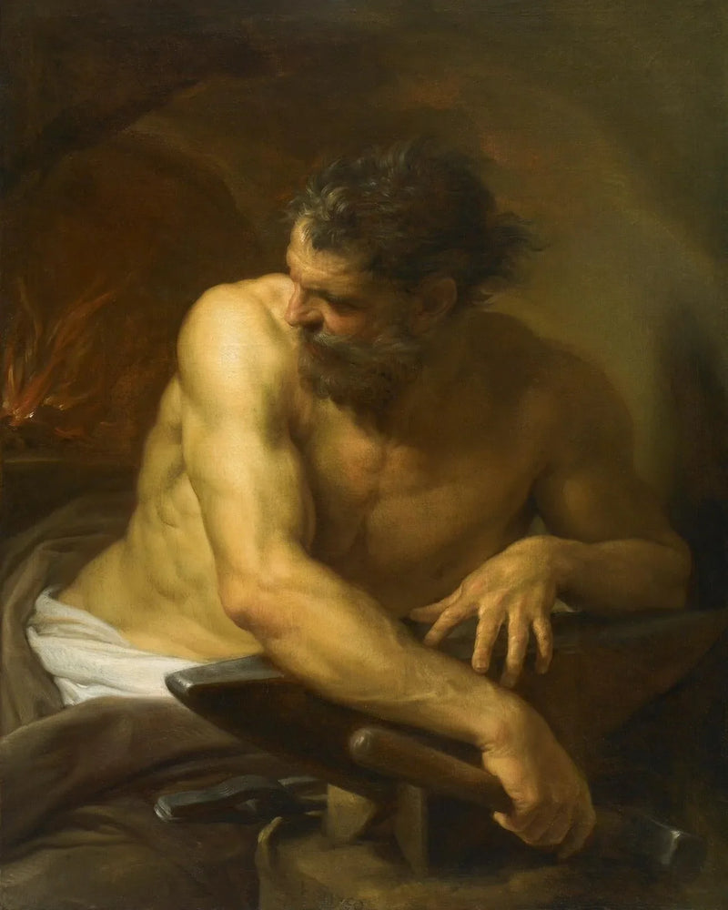 Vulcain onun dövmesinde - Pompeo Batoni