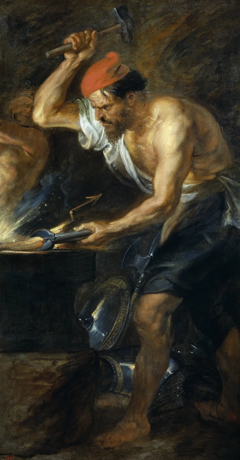 Vulcain, Jupiter'in fırtınalarını dövüyor - Peter Paul Rubens