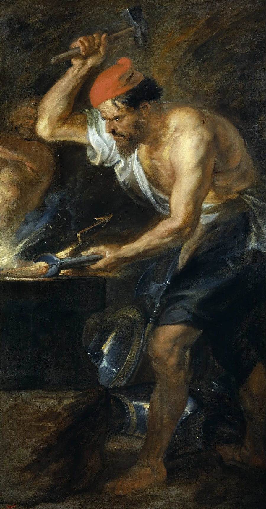 Vulcain, Jupiter'in fırtınalarını dövüyor - Peter Paul Rubens