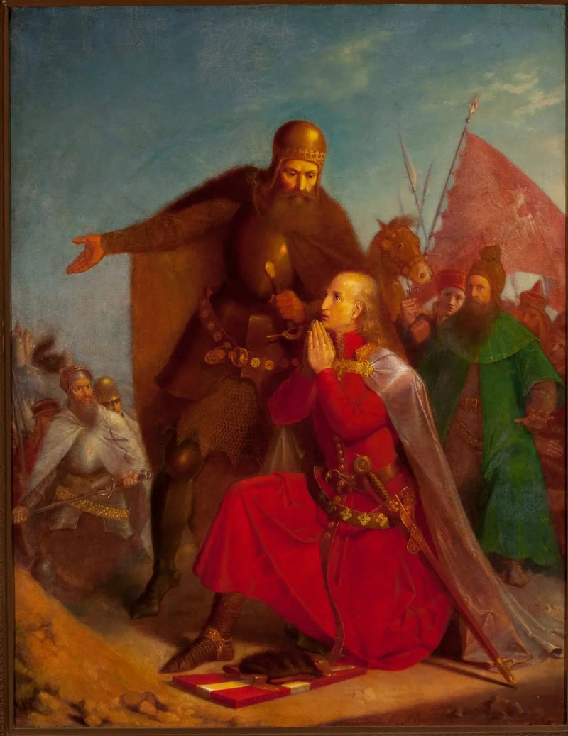 Władysław Jagiełło ve Vytautas Savaş Öncesi Dua Ediyor - Jan Matejko