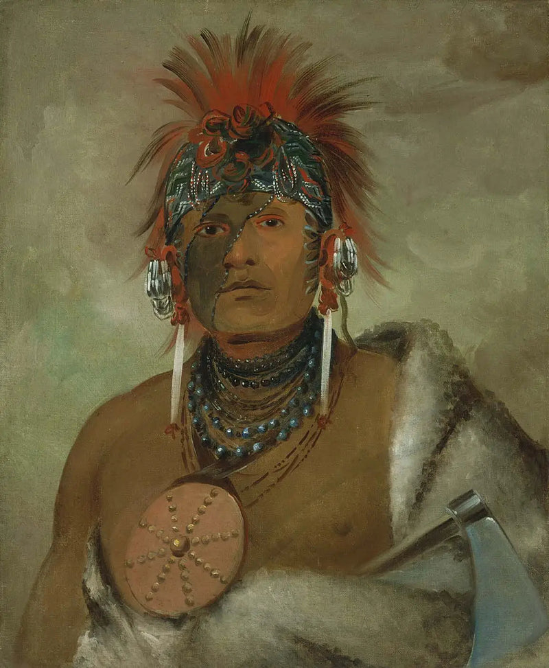 Wá-hón-ga-shee, No Fool, büyük bir aptal - George Catlin