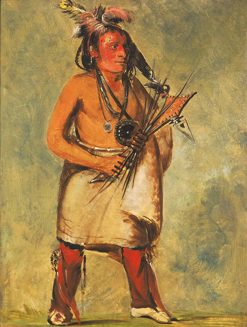 Wa-kon-chásh-kaw Celui qui vient sur le tonnerre - George Catlin - Alpha Reproduction