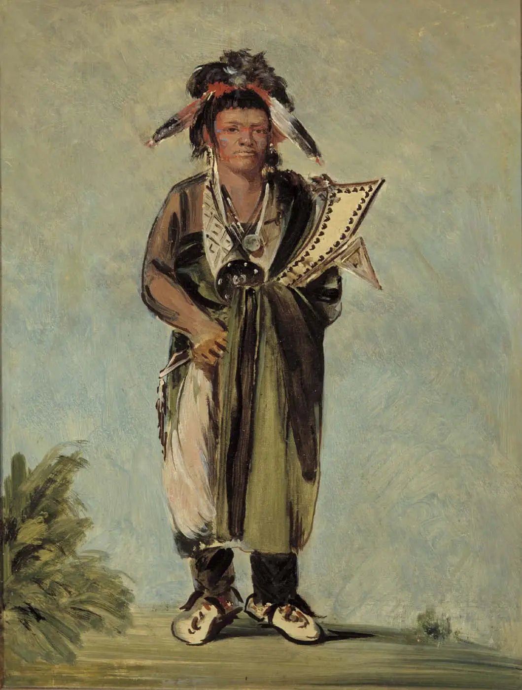 Wah-kón-ze-kaw Le Serpent - George Catlin - Alpha Reproduction