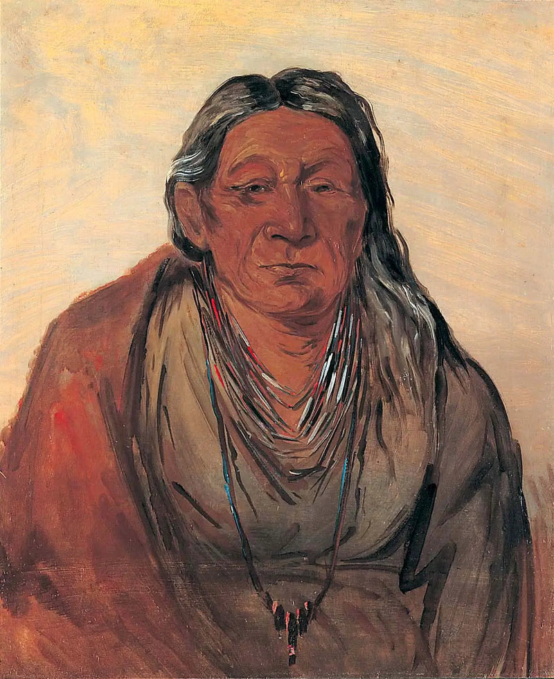 Wah-pe-séh-see, Şefin Anası - George Catlin