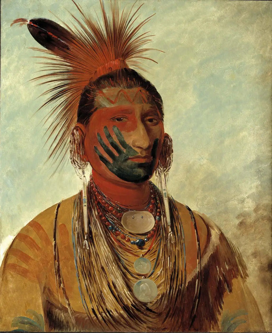 Wash-ka-mon-ya, Fast Dancer, bir savaşçı - George Catlin