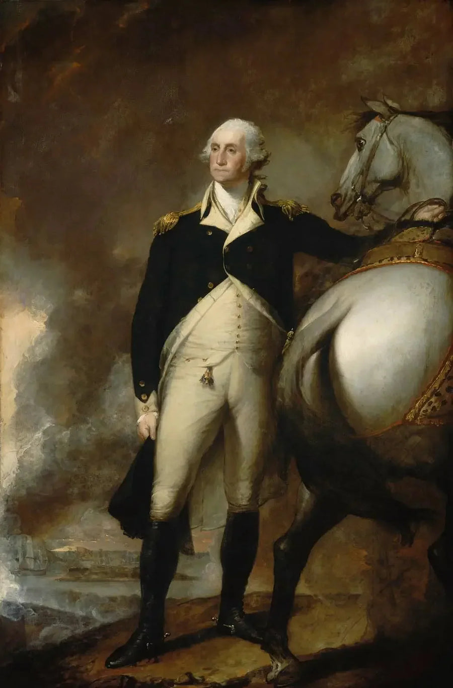 Washington Dorchester Heights'ta - Gilbert Stuart