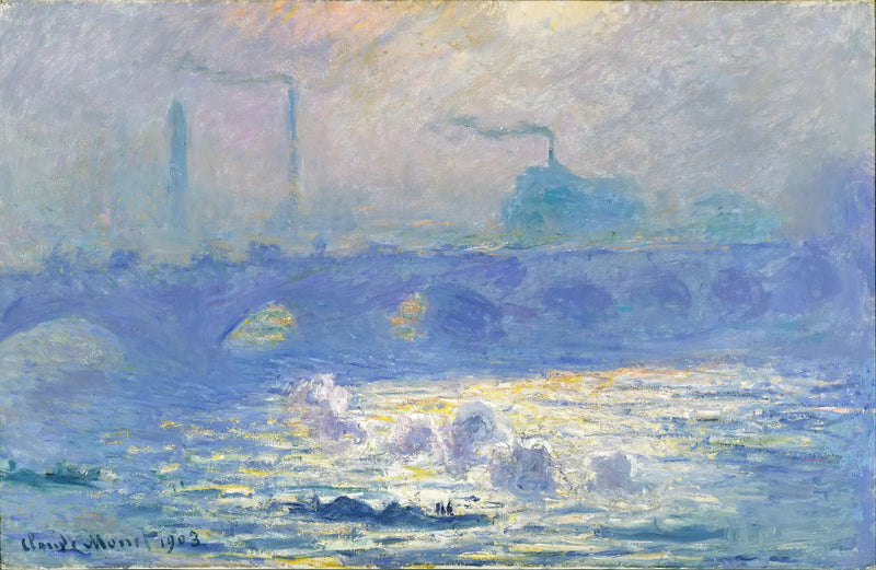Waterloo Köprüsü, güneş etkisi - Claude Monet