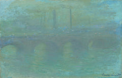 Waterloo Köprüsü, akşam karanlığında - Claude Monet