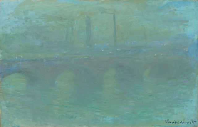 Waterloo Köprüsü, akşam karanlığında - Claude Monet