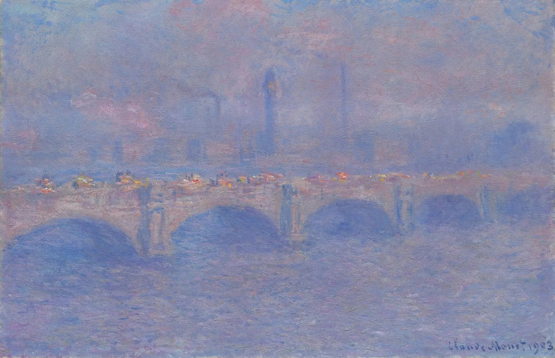 Waterloo Köprüsü, güneş etkisi - Claude Monet