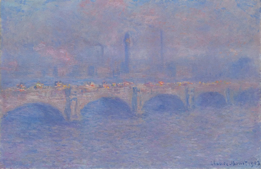 Waterloo Köprüsü, Güneş Işığının Etkisi - Claude Monet