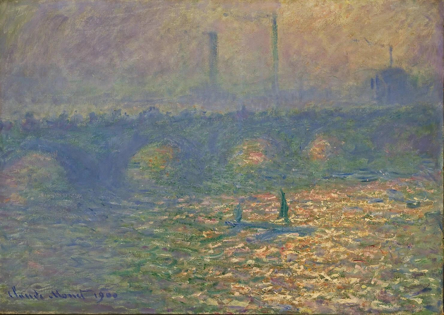 Waterloo Köprüsü W1555 - Claude Monet