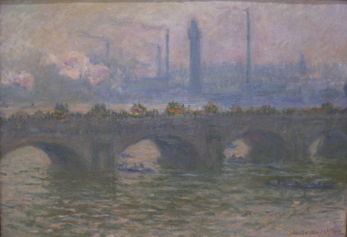 Waterloo Köprüsü, Worcester W1568 - Claude Monet