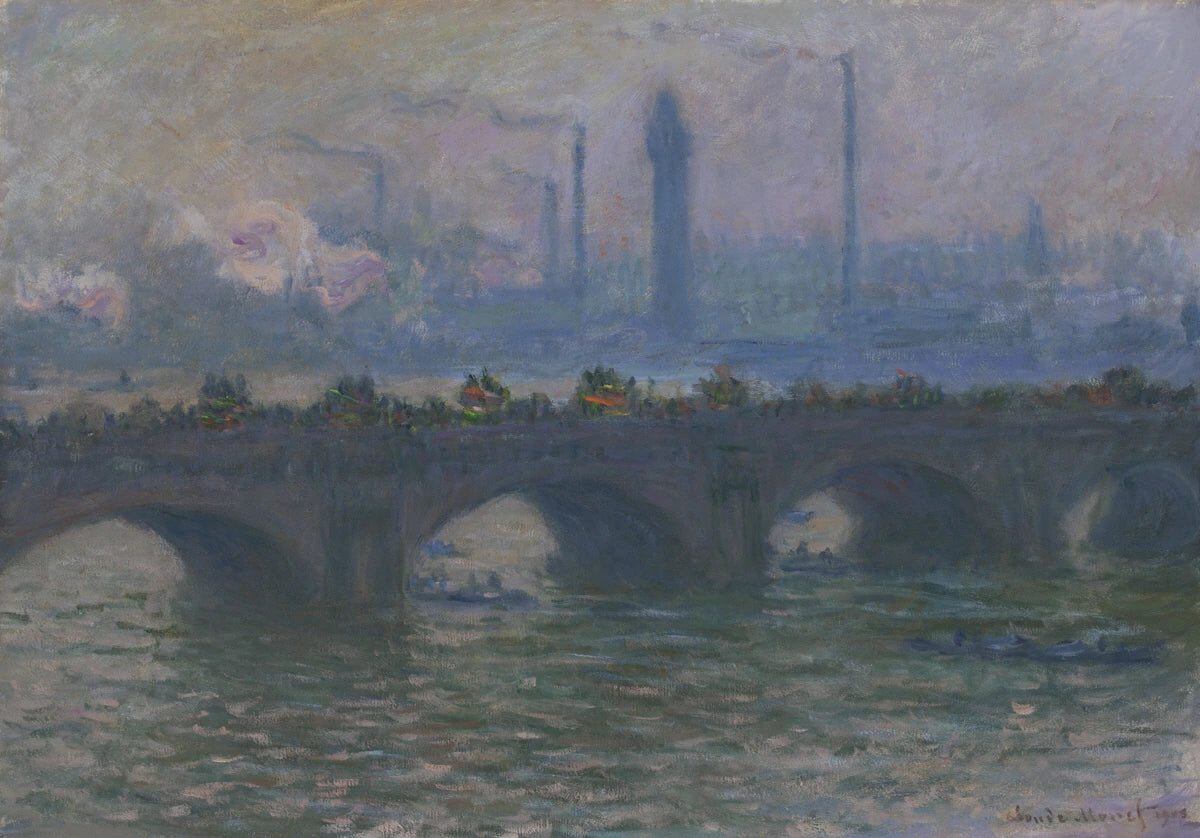 Waterloo Köprüsü, Worcester - Claude Monet