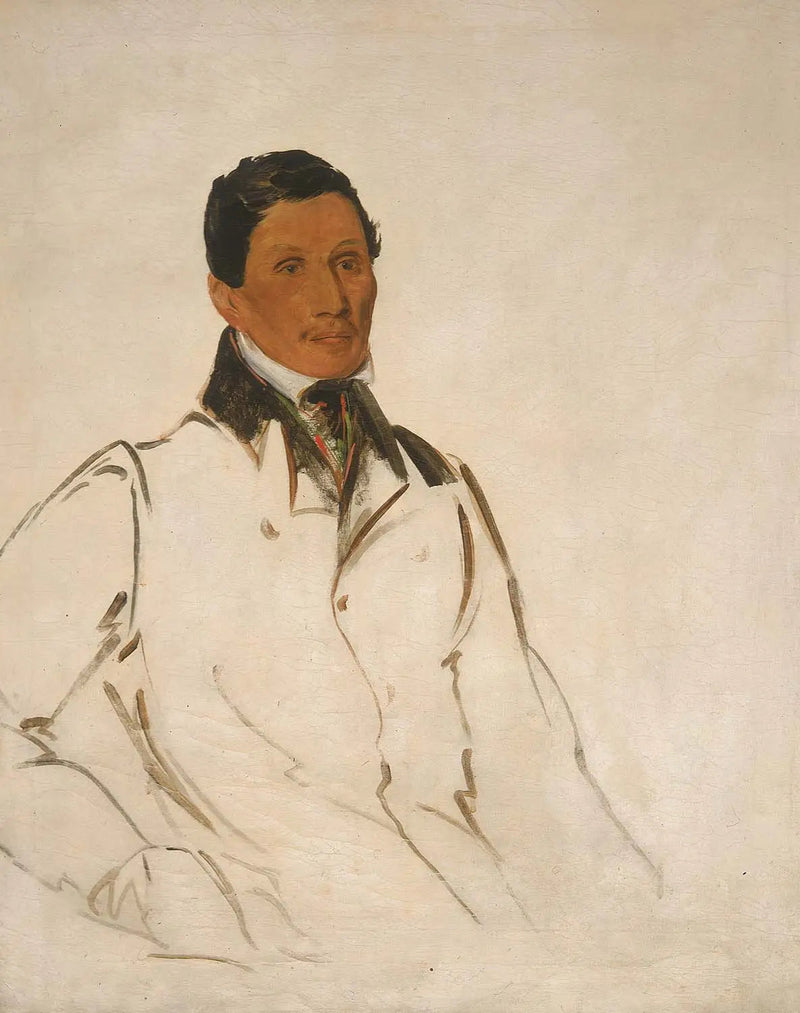 Waun-naw-con, The Dish (John W. Quinney), bir misyoner vaiz - George Catlin