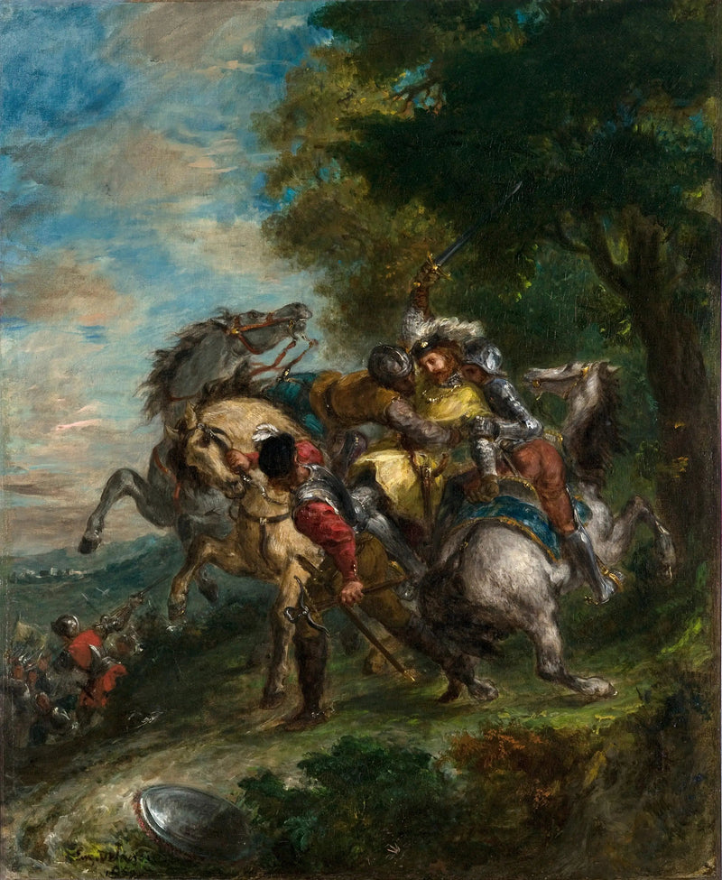Götz'ün Adamları Tarafından Yakalanan Weislingen - Eugène Delacroix