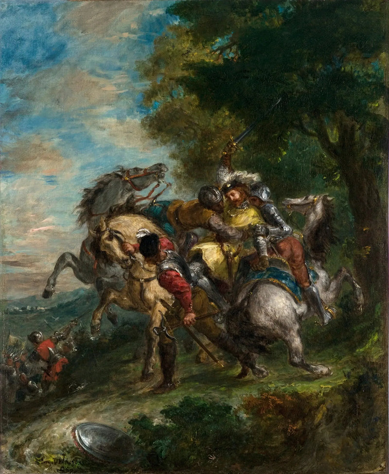 Götz'ün Adamları Tarafından Yakalanan Weislingen - Eugène Delacroix