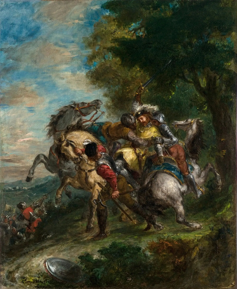 Götz'ün Adamları Tarafından Yakalanan Weislingen - Eugène Delacroix