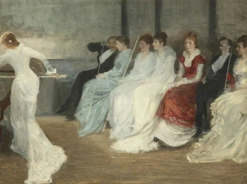 Whistler ve Leyland Ailesi Bilyard Salonu'nda, Speke Hall - James Abbott McNeill Whistler