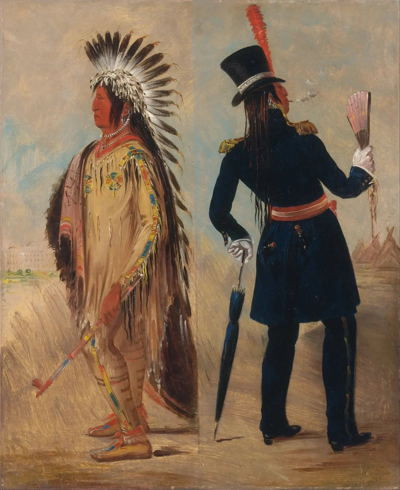 Wi-jún-jon, Güvercin Başlı Yumurta (Işık) Washington'a Gidiş Dönüş - George Catlin