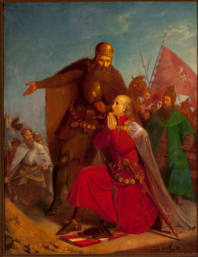 Władysław Jagiełło ve Vytautas Savaş Öncesi Dua Ediyor - Jan Matejko