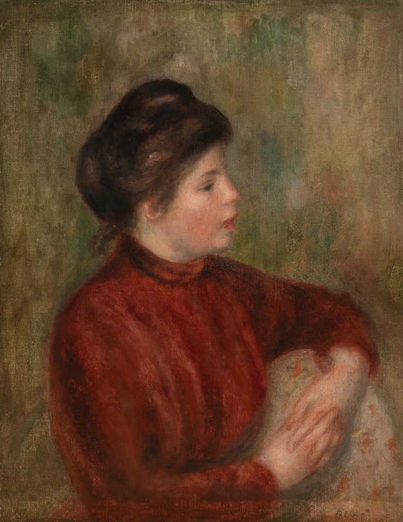 Sandalyeye Yaslanan Kadın - Pierre-Auguste Renoir