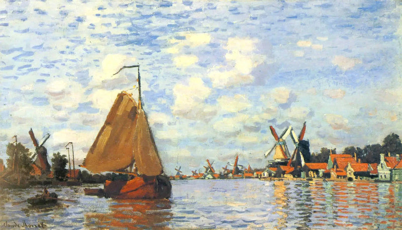 Zaandam W172'deki La Zaan - Claude Monet