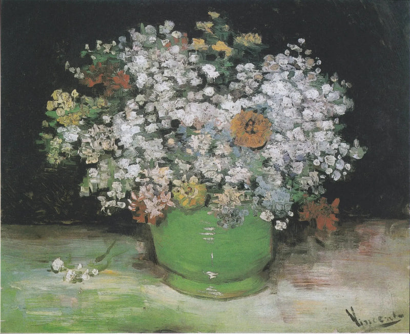 Bir vazoda zinyalar ve sardunyalar - Vincent van Gogh