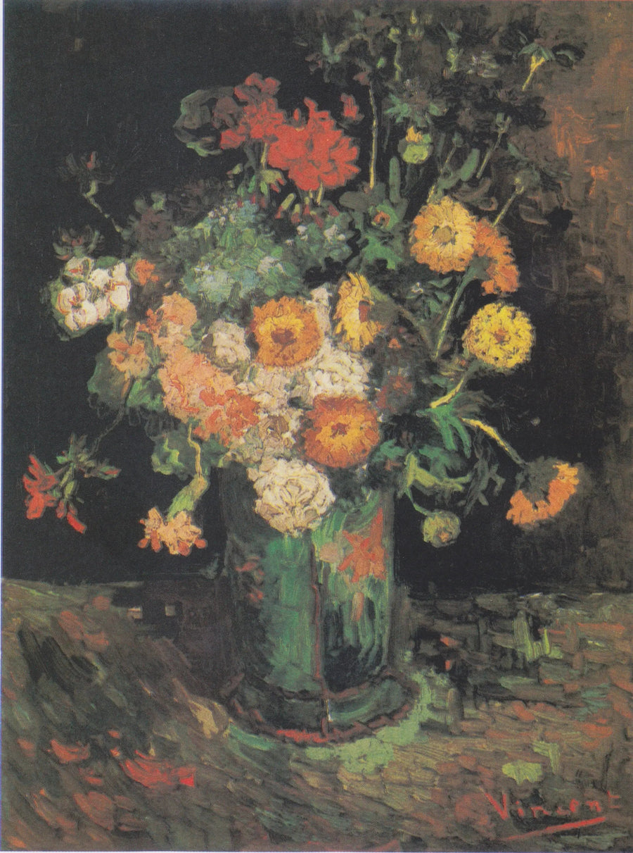 Bir vazoda zinyalar ve sardunyalar - Vincent van Gogh