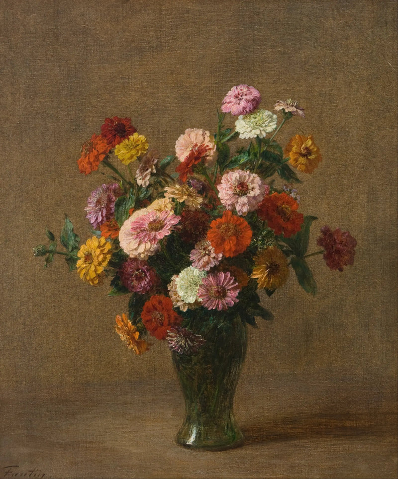 Zinnialar - Henri Fantin-Latour