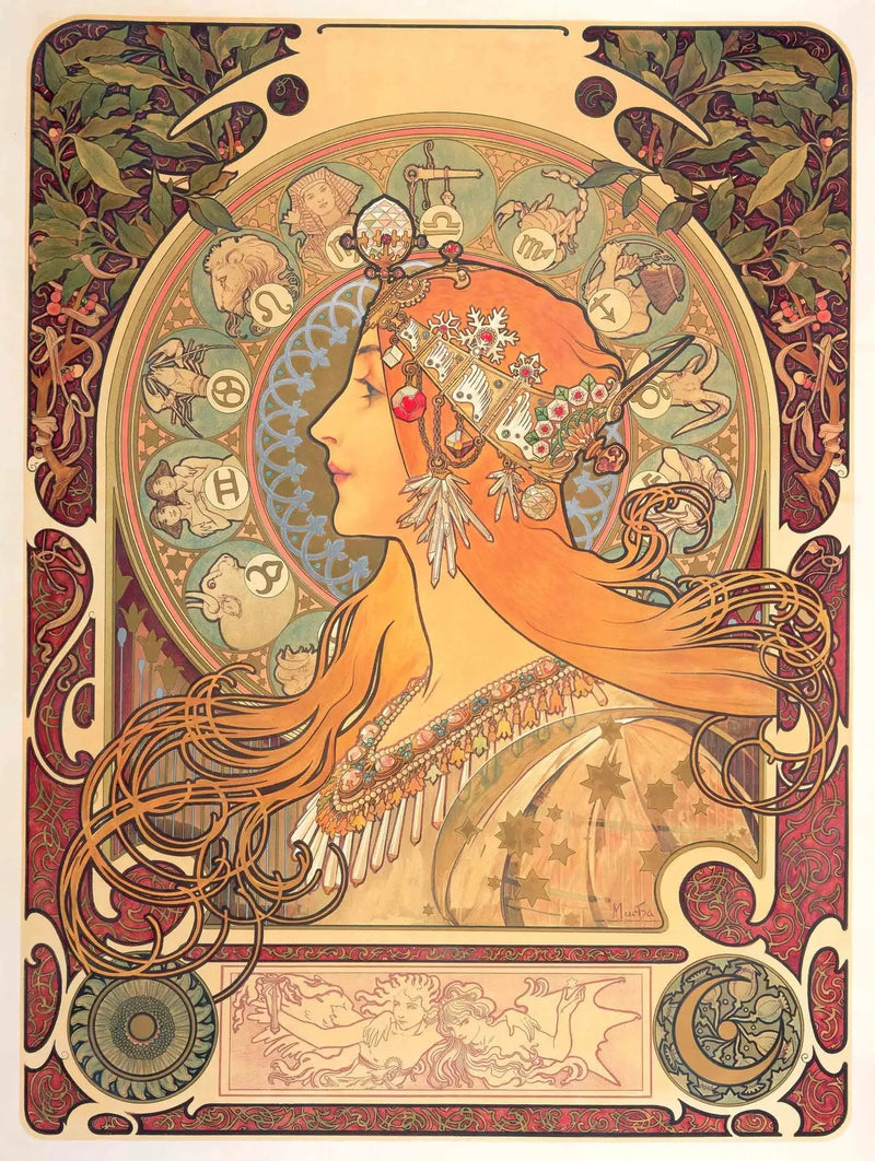 Zodyak - Alphonse Mucha