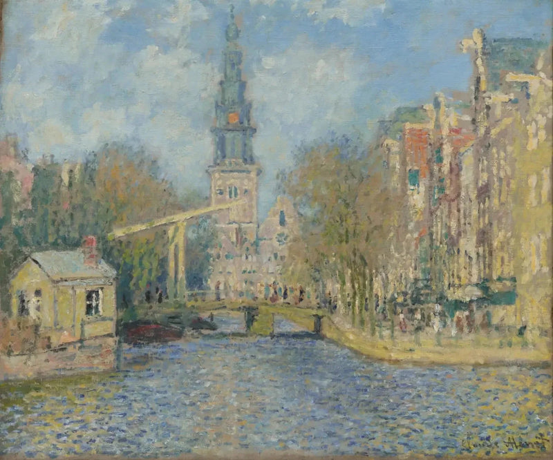 Amsterdam W309'daki Zuiderkerk - Claude Monet